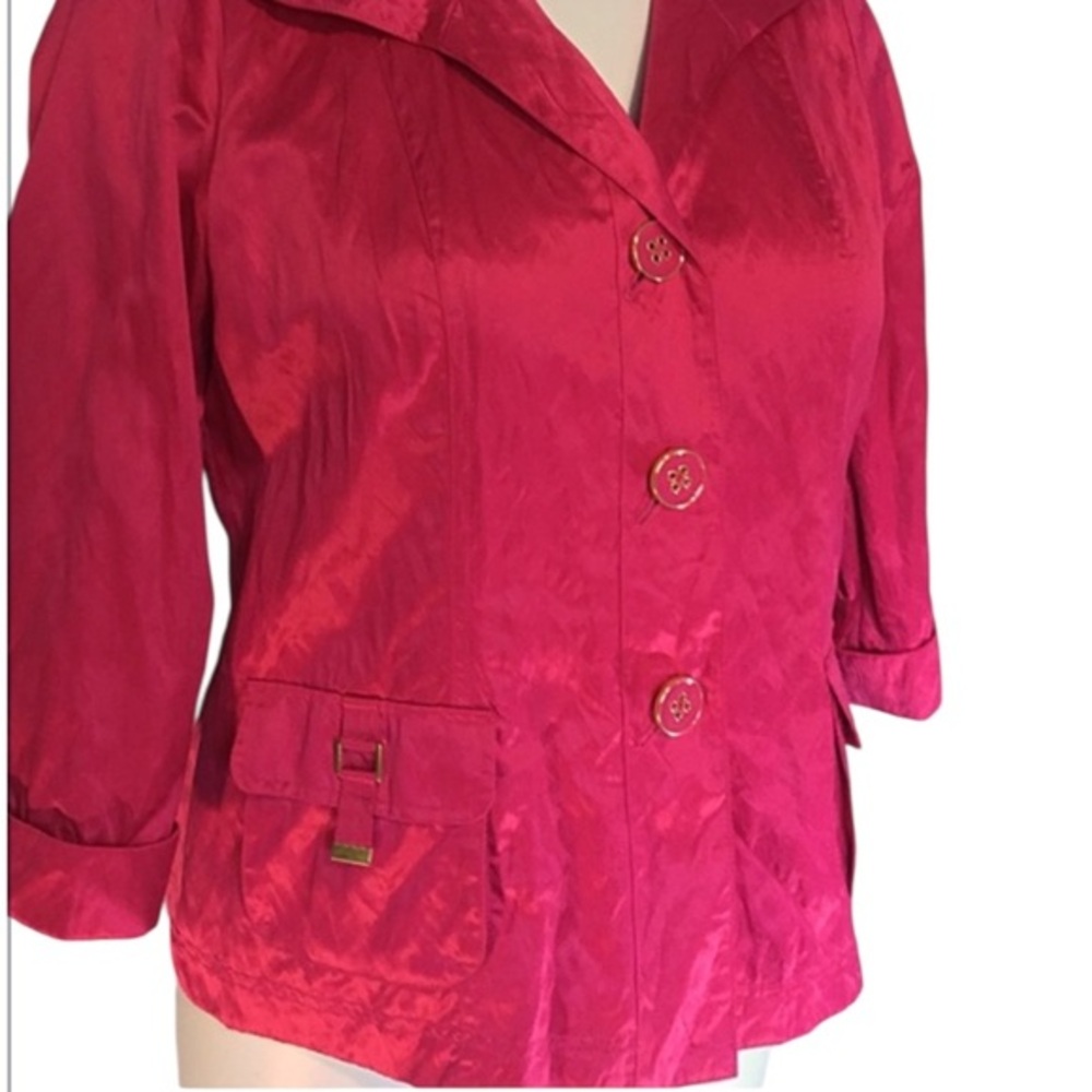 Crinkled 3/4 Sleeve Jacket-NWT